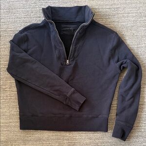 Nili Lotan “Bentley” Quarter Zip Sweatshirt - XS